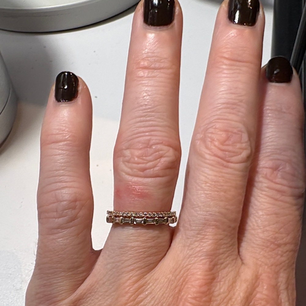 Mejuri Slim Diamond Eternity Ring